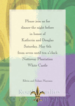 Mardi Gras Fleur-de-lis Invitations